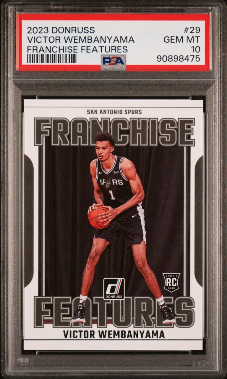 Graded 2023 Donruss Victor Wembanyama #29 Franchise Feat Card PSA 10
