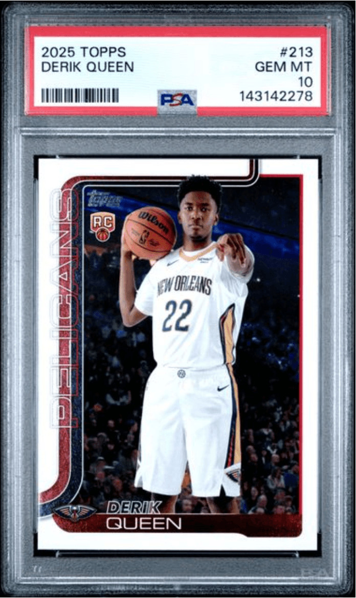 Graded 2025 Topps Derik Queen #213 Rookie RC Card PSA 10 Gem Mint