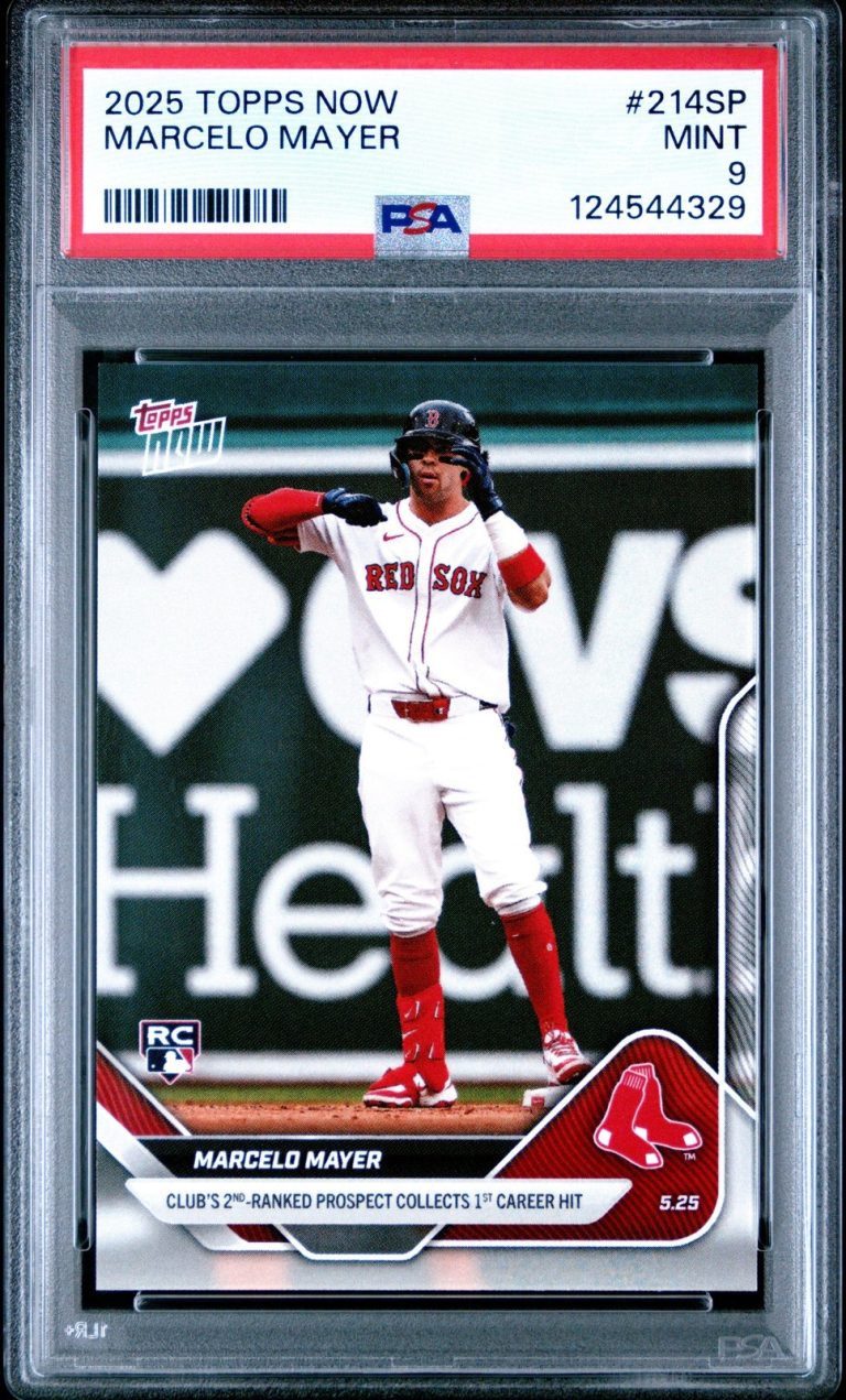 Graded 2025 Topps Now Marcelo Mayer #214SP Rookie RC Card PSA 9 Mint