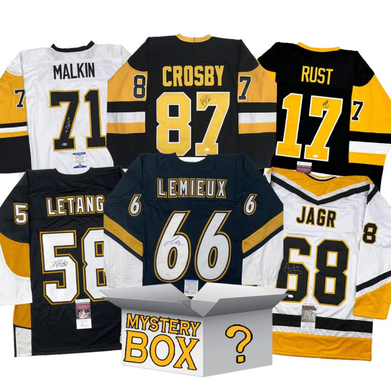 Autographed/Signed Pittsburgh Jersey Mystery Box PSA JSA or Beckett COA
