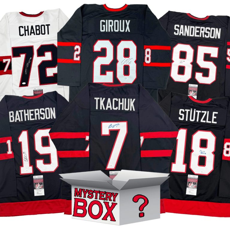 Autographed/Signed Ottawa Jersey Mystery Box with PSA JSA or Beckett COA