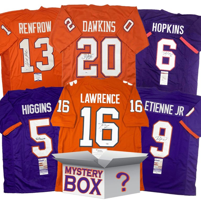 Autographed/Signed Clemson University Jersey Mystery Box PSA JSA BAS COA