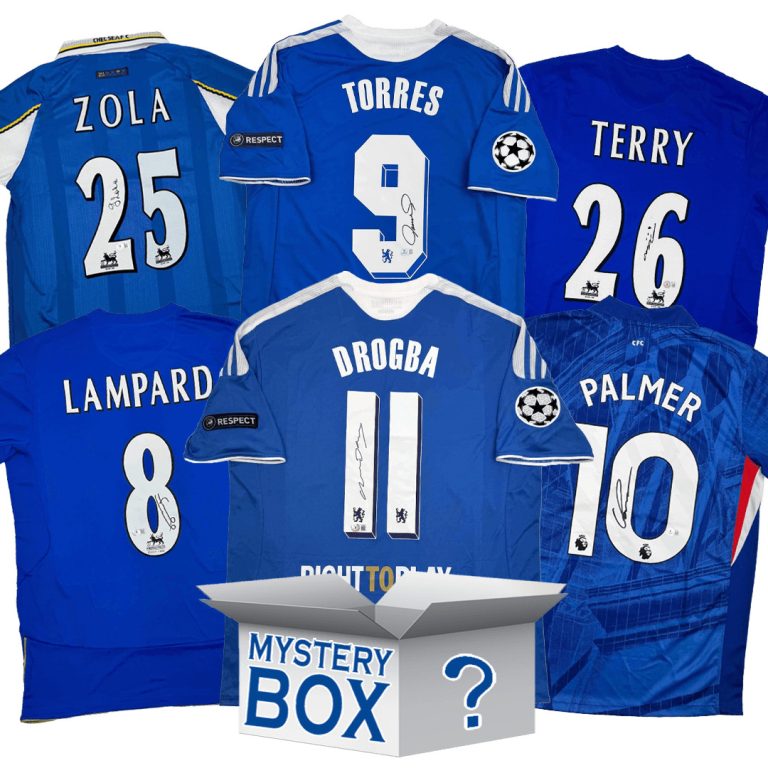 Chelsea F.C. Autographed/Signed Jersey Mystery Box PSA JSA or Beckett COA