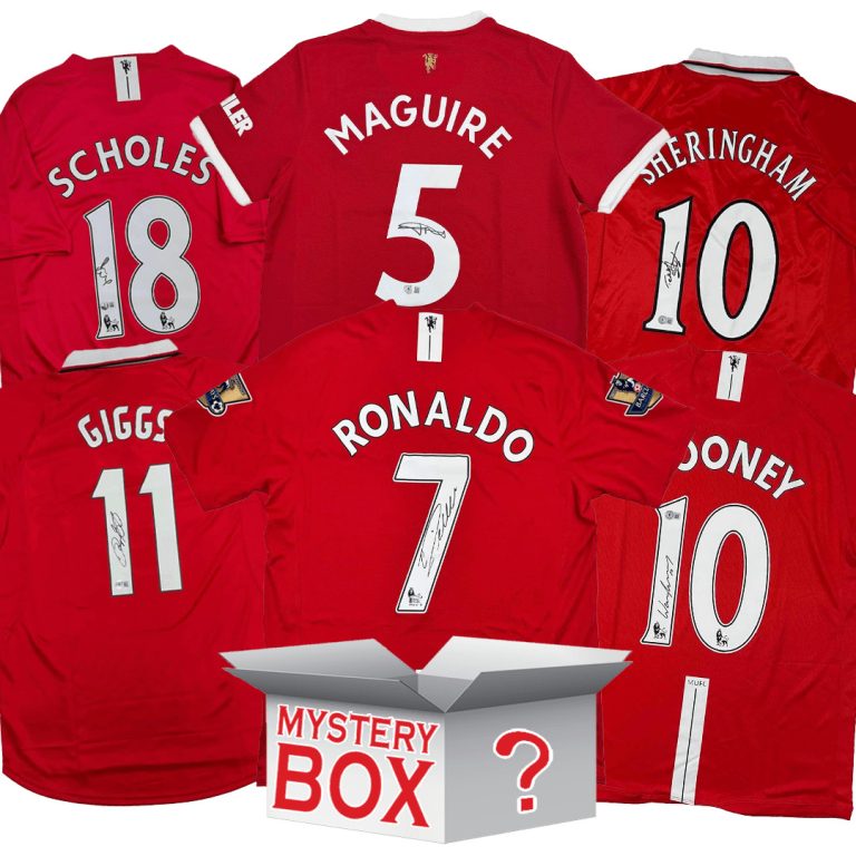 Manchester United Autographed/Signed Jersey Mystery Box PSA JSA BAS COA