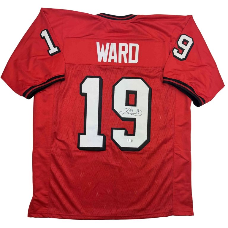 Autographed/Signed Hines Ward Georgia Red College Jersey Beckett COA