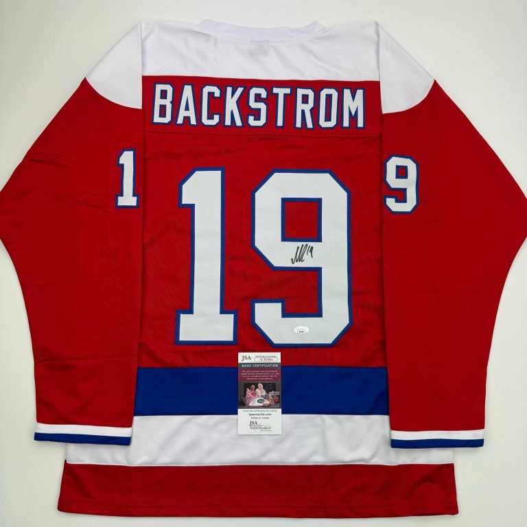 Autographed/Signed Nicklas Backstrom Washington Red Retro Jersey JSA COA