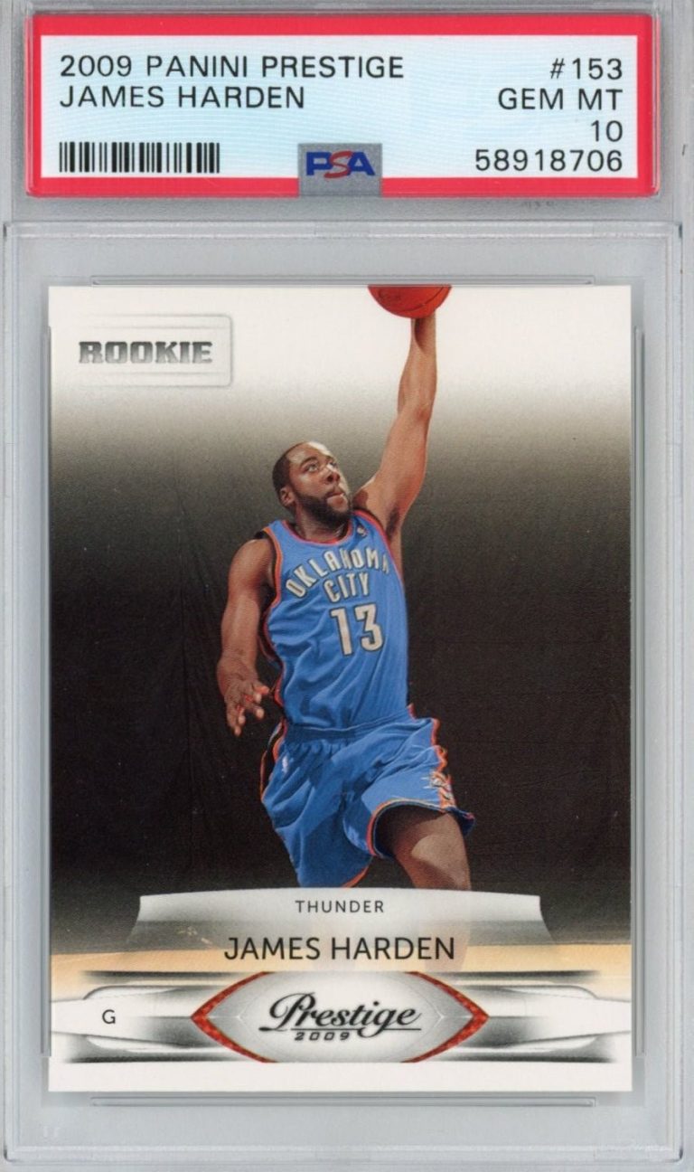 Graded 2009-10 Panini Prestige James Harden #153 Rookie Card PSA 10
