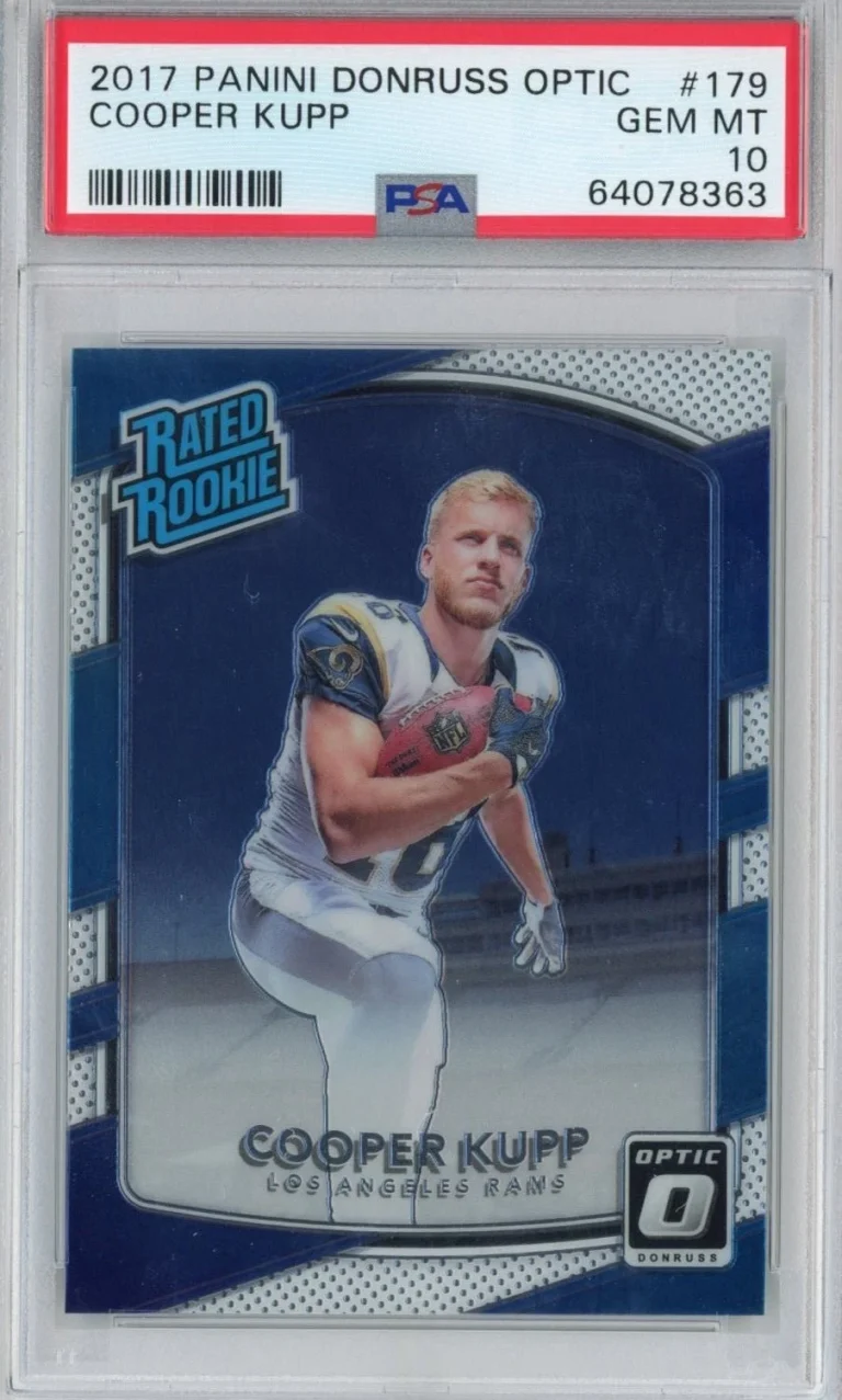 Graded 2017 Panini Donruss Optic Cooper Kupp #179 Rated Rookie Card PSA 10