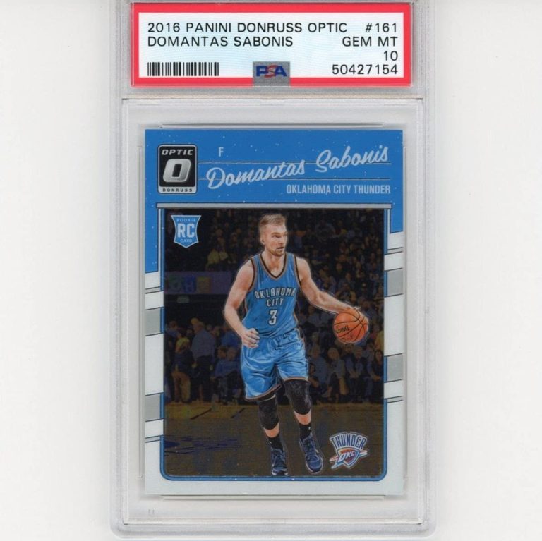 Graded 2016-17 Panini Donruss Optic Domantas Sabonis #161 Rookie RC C