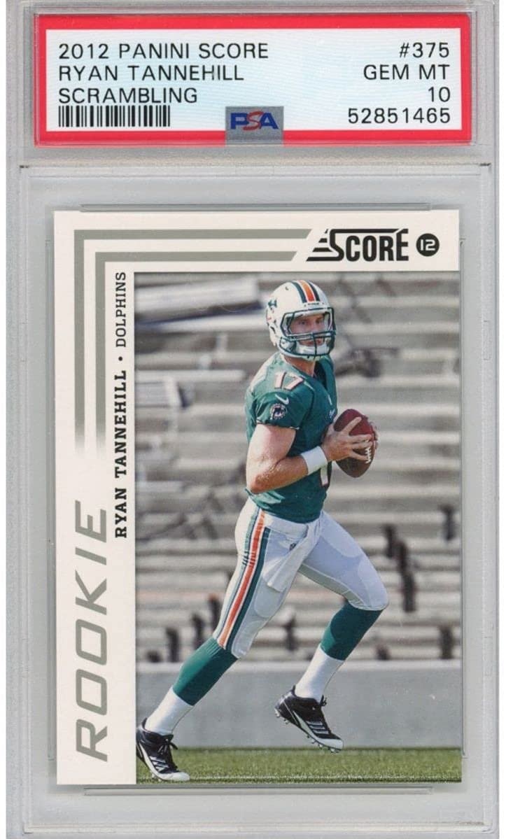 Graded 2012 Panini Score RYAN TANNEHILL #375 Rookie RC Card PSA 10 Mint