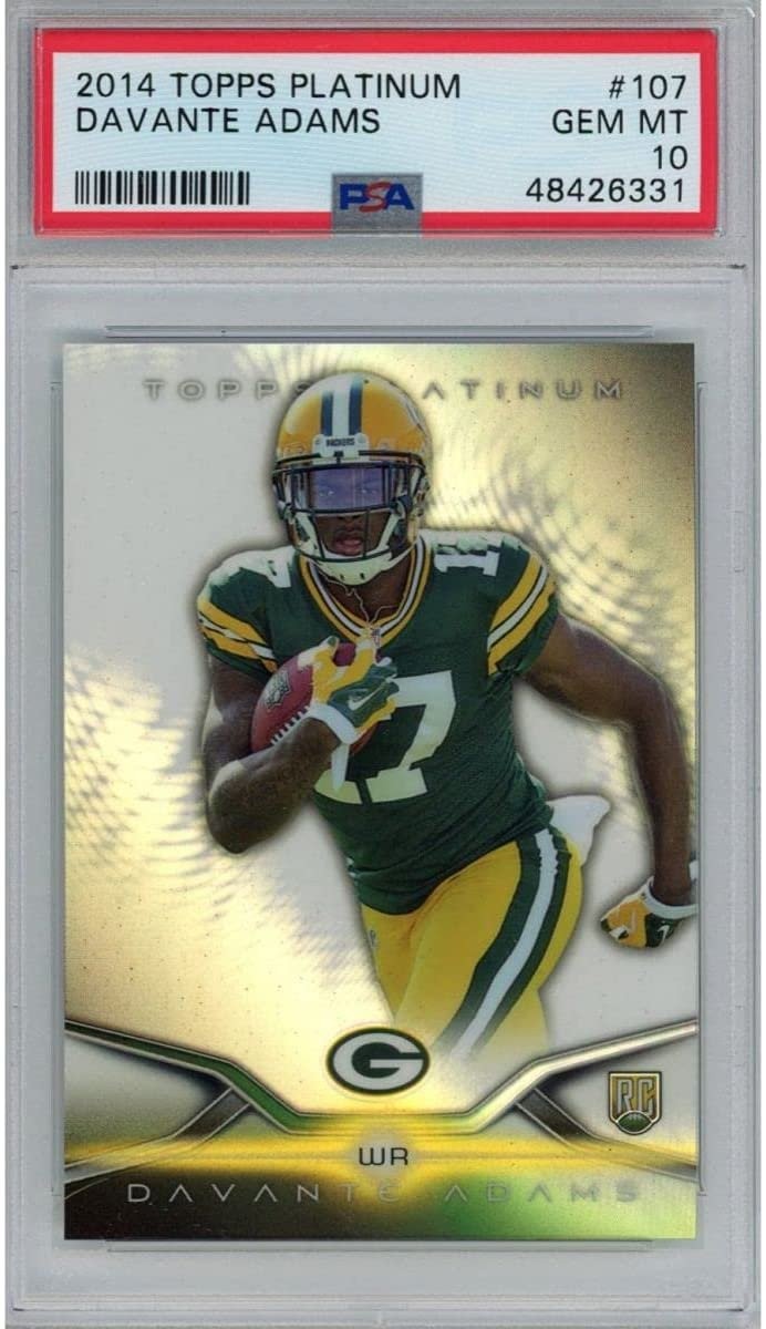 Graded 2014 Topps Platinum Davante Adams #107 Rookie RC Card PSA 10 Gem
