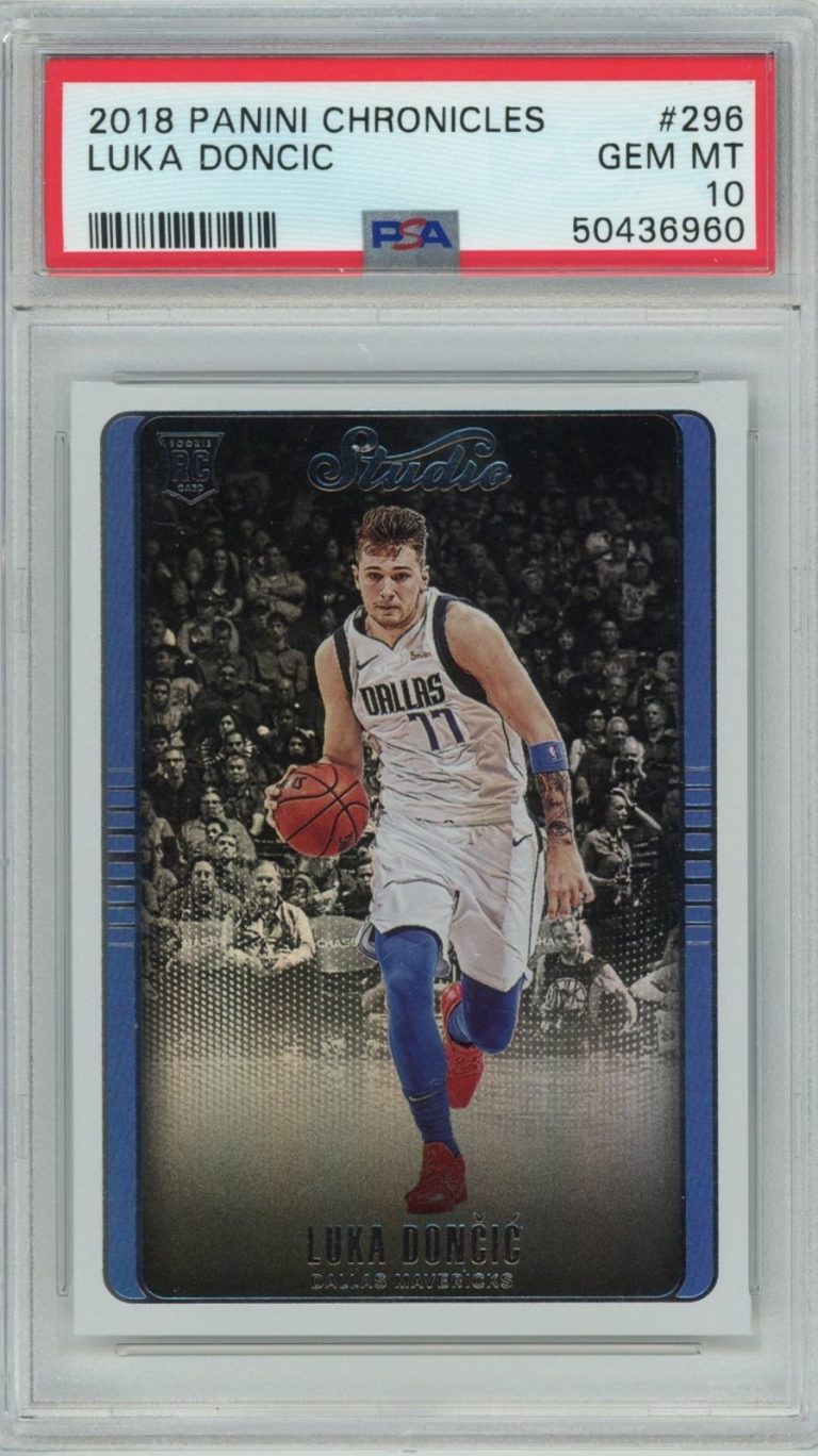 Graded 2018-19 Panini Chronicles Luka Doncic #296 Rookie Card PSA 10