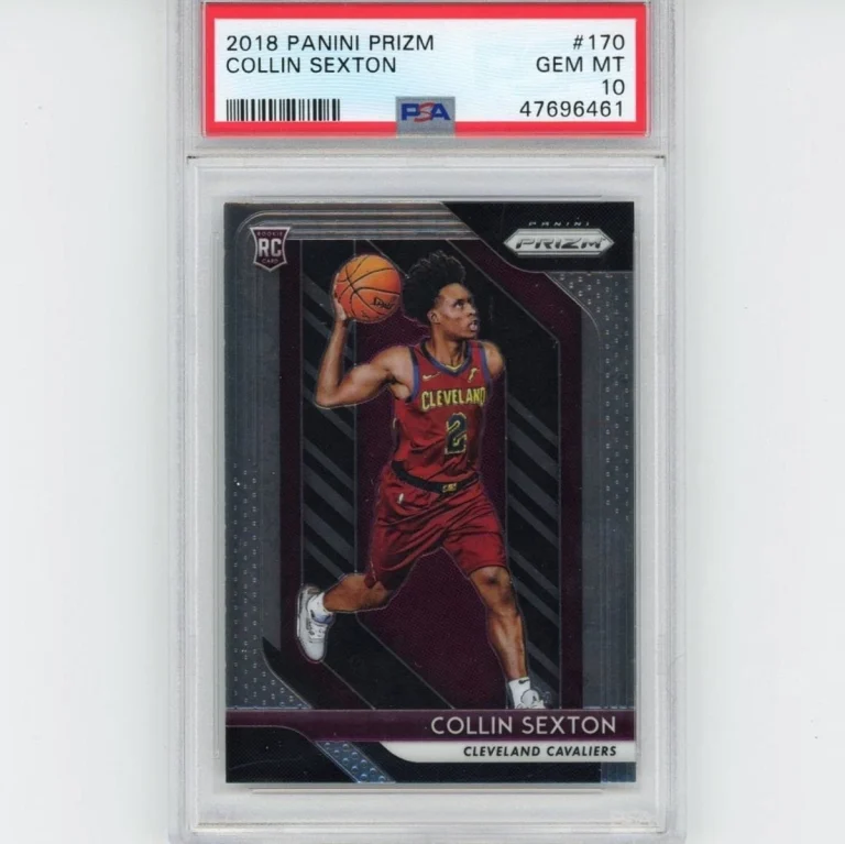 Graded 2018-19 Panini Prizm COLLIN SEXTON #170 Rookie RC Card PSA 10