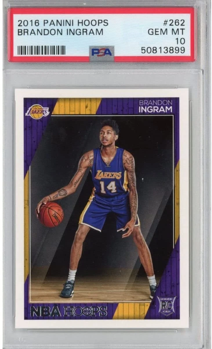 Graded 2016-17 Panini Hoops BRANDON INGRAM #262 Rookie Card PSA 10