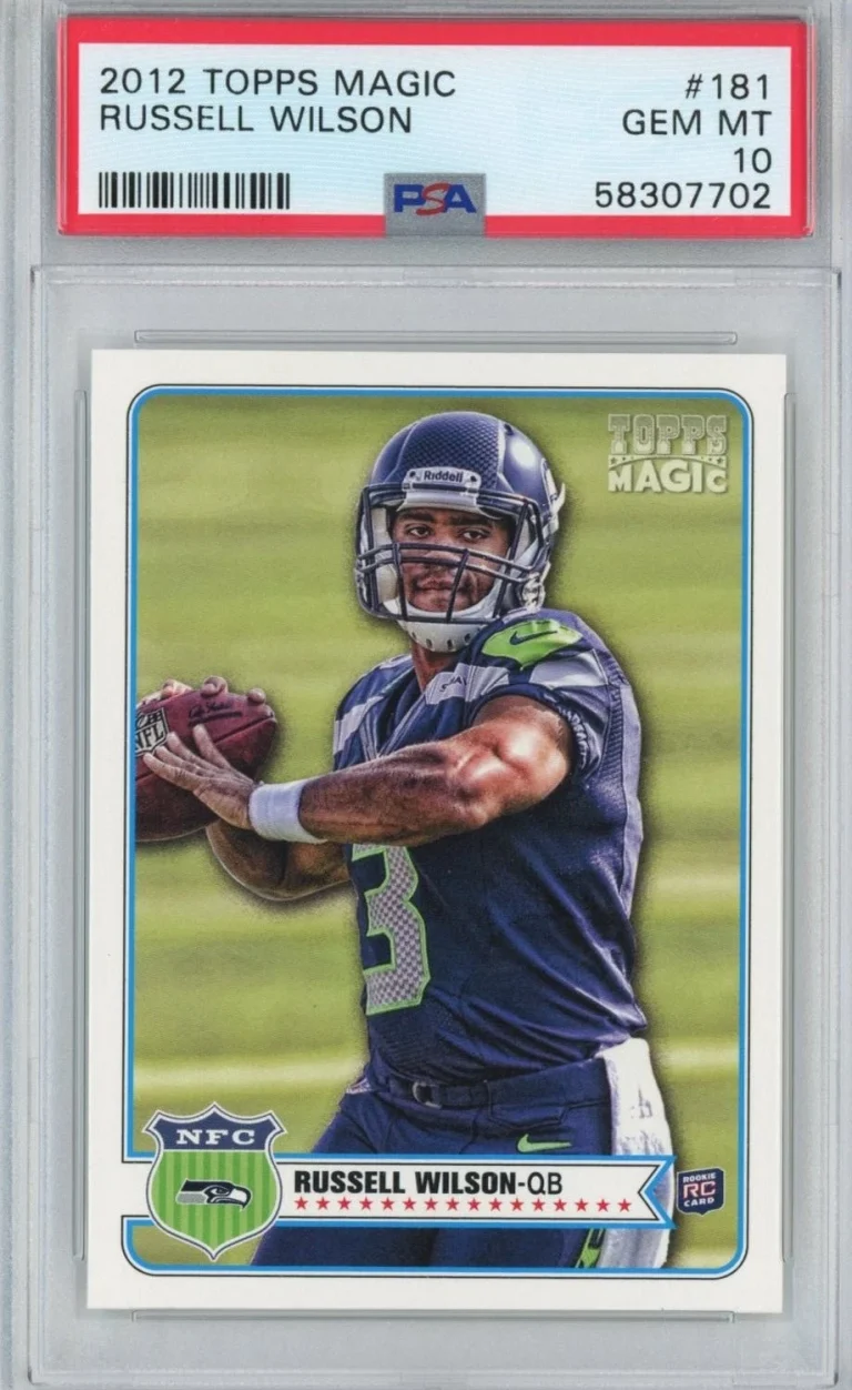 Graded 2012 Topps Magic Russell Wilson #181 Rookie RC Card PSA 10 Mint