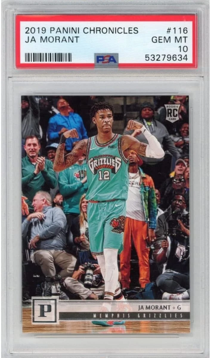 Graded 2019-20 Panini Chronicles JA MORANT #116 Young Dolph RC Card PSA 10