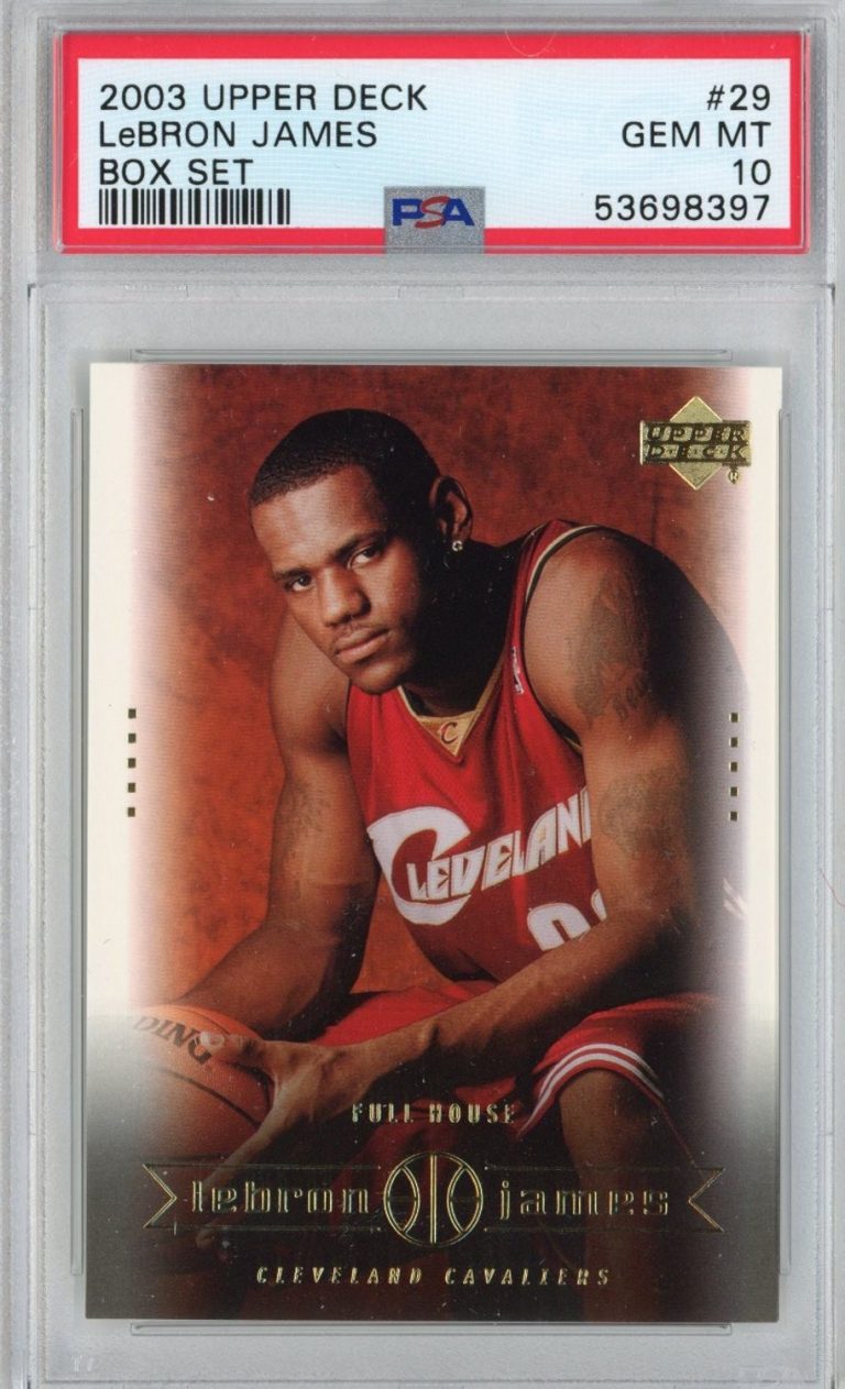 Graded 2003-04 Upper Deck LeBron James #29 Box Set Rookie Card PSA 10