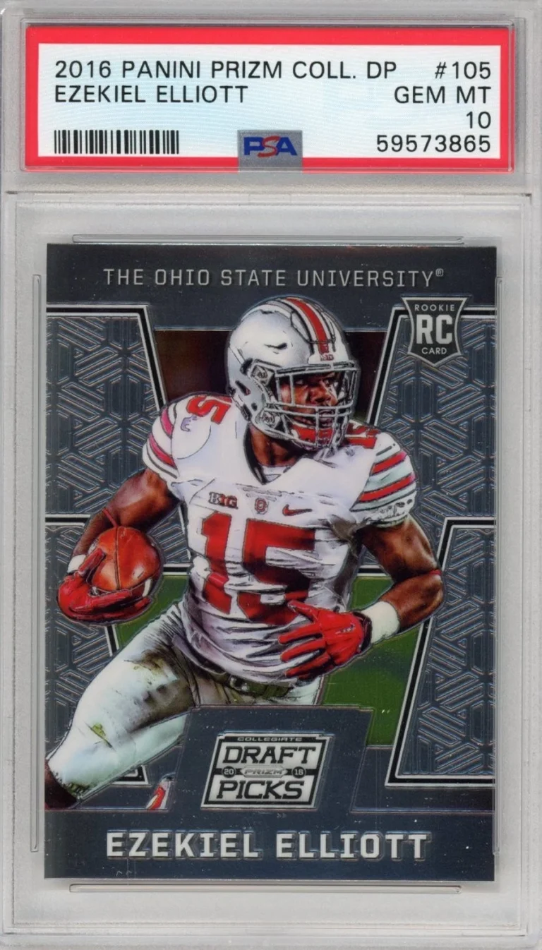 Graded 2016 Panini Prizm DP Ezekiel Elliott #105 Rookie Card PSA 10 Mint
