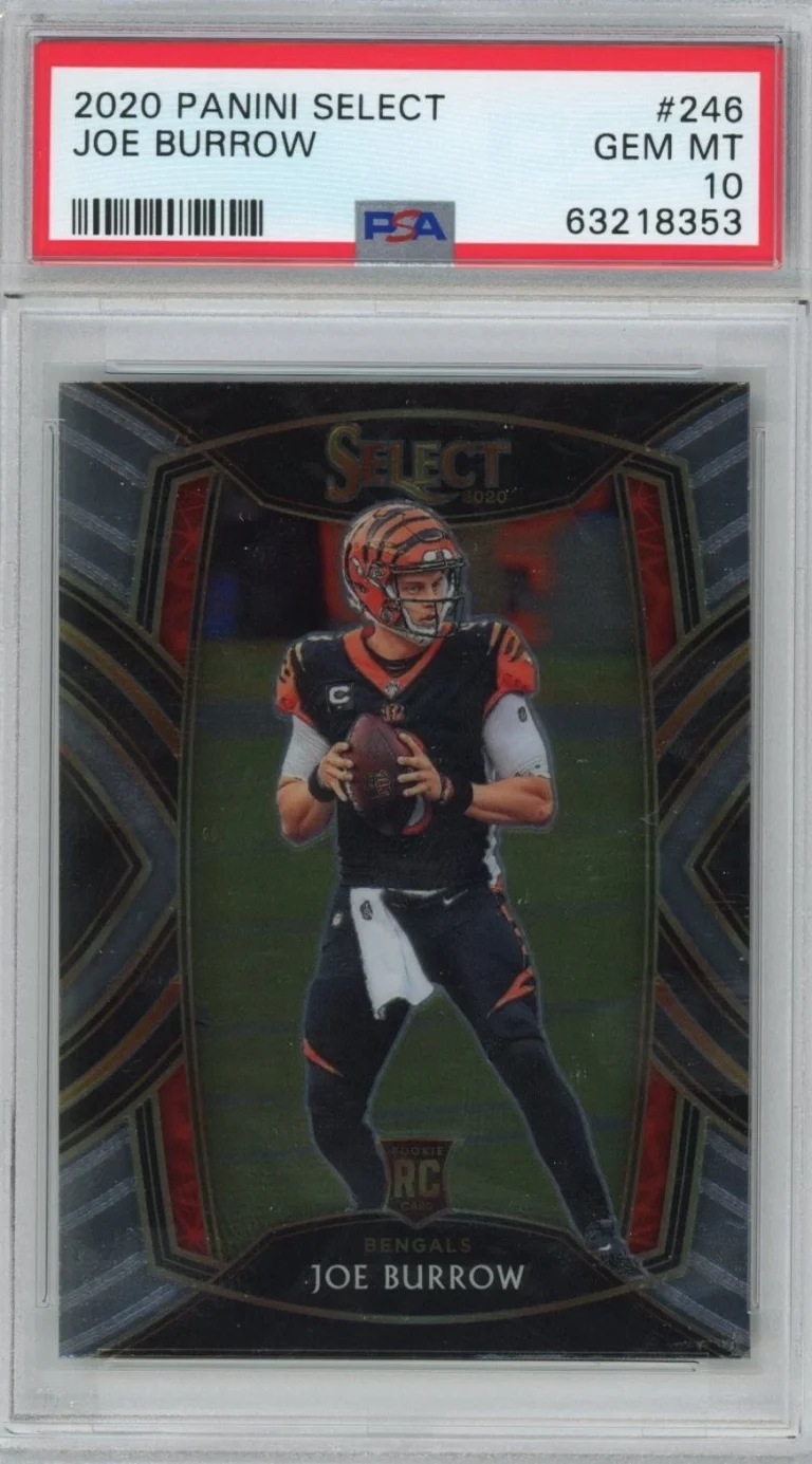 Graded 2020 Panini Select Joe Burrow #246 Rookie RC Card PSA 10 Mint