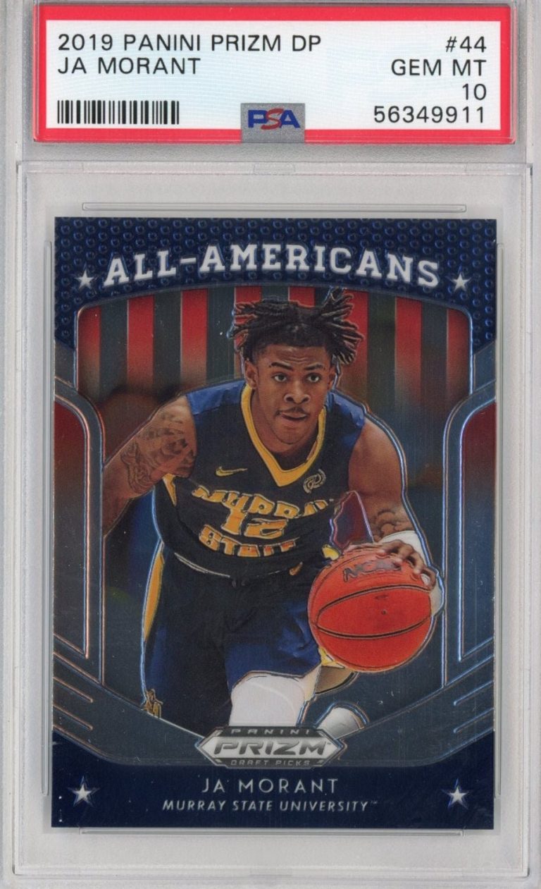 Graded 2019-20 Panini Prizm DP Ja Morant #44 All-Americans RC Card PSA 10