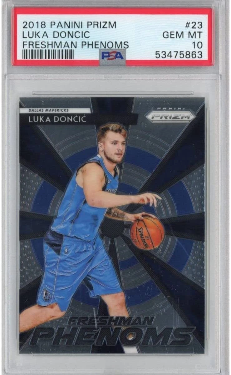 Graded 2018-19 Panini Prizm LUKA DONCIC #23 Freshman Phenoms RC Card PSA 10