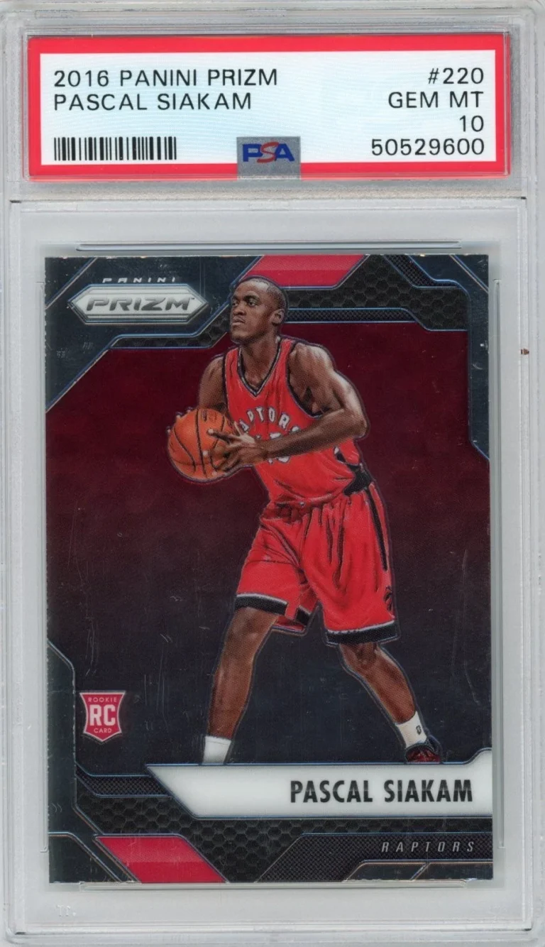 Graded 2016-17 Panini Prizm Pascal Siakam #220 Rookie RC Card PSA 10