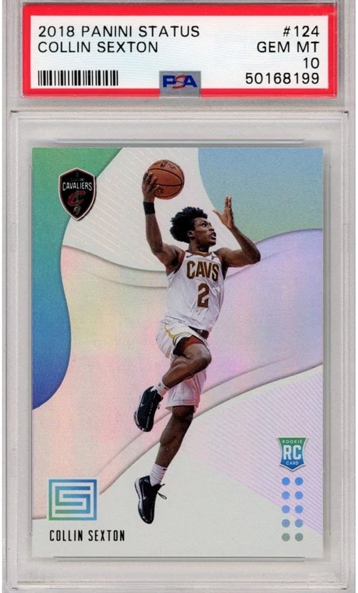 Graded 2018-19 Panini Status COLLIN SEXTON #124 Rookie Card PSA 10