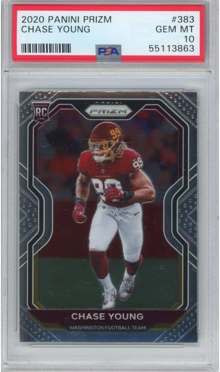 Graded 2020 Panini Prizm CHASE YOUNG #383 Rookie RC Card PSA 10 Mint