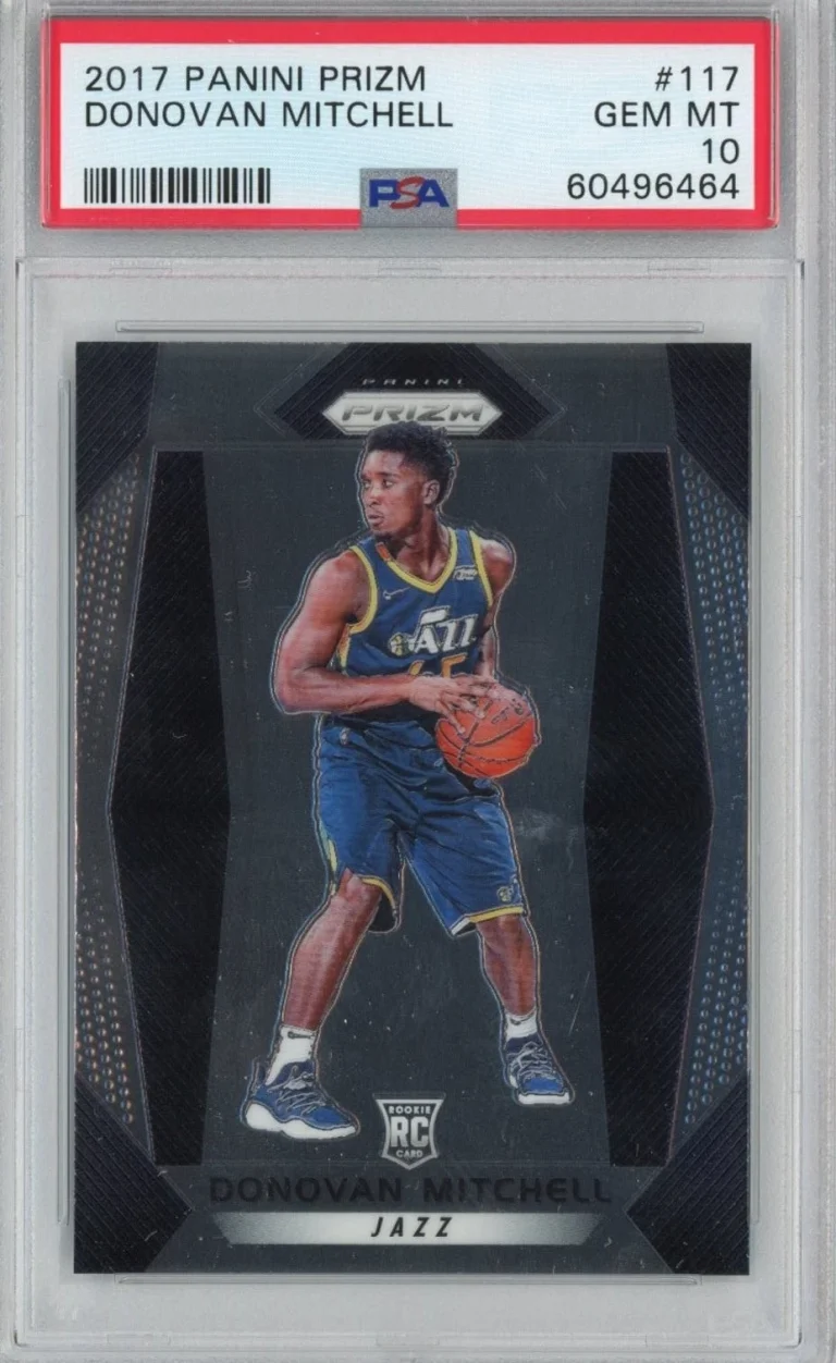 Graded 2017-18 Panini Prizm Donovan Mitchell #117 Rookie Card PSA 10 Mint