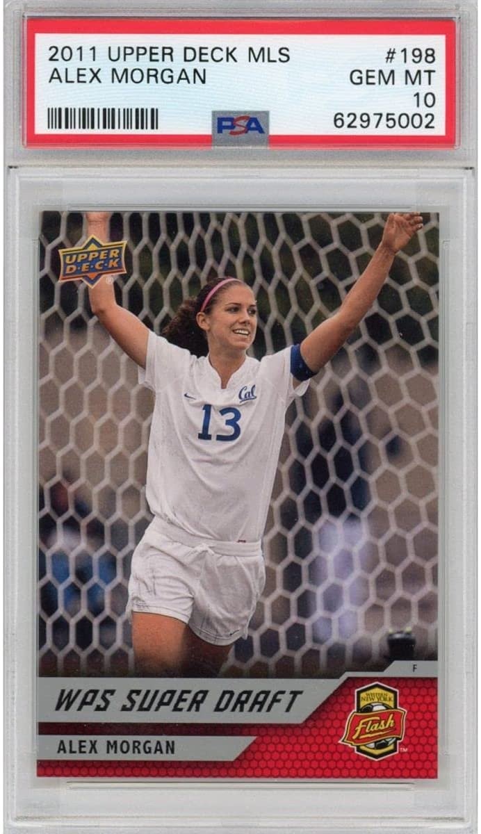 Graded 2011 Upper Deck UD MLS Alex Morgan #198 Rookie RC Card PSA 10 Gem