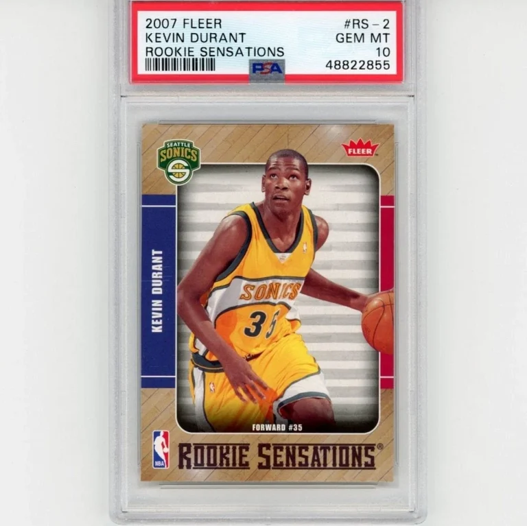 Graded 2007-08 Fleer Rookie Sensations KEVIN DURANT #RS-2 Card PSA 10 Mint