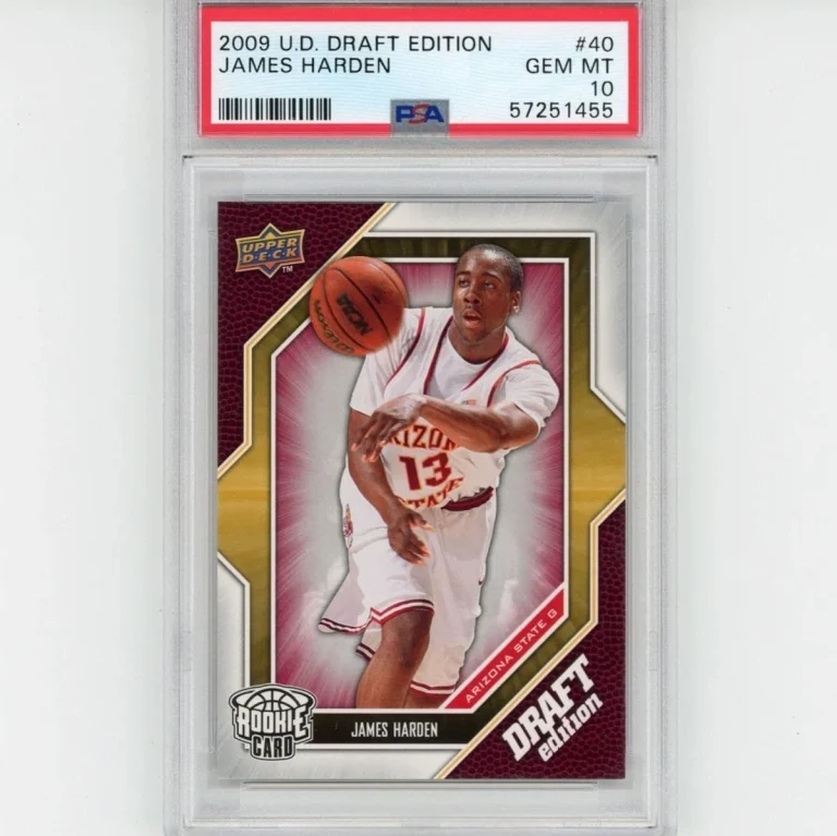 Graded 2009-10 UD JAMES HARDEN #40 Draft Edition Rookie Card PSA 10