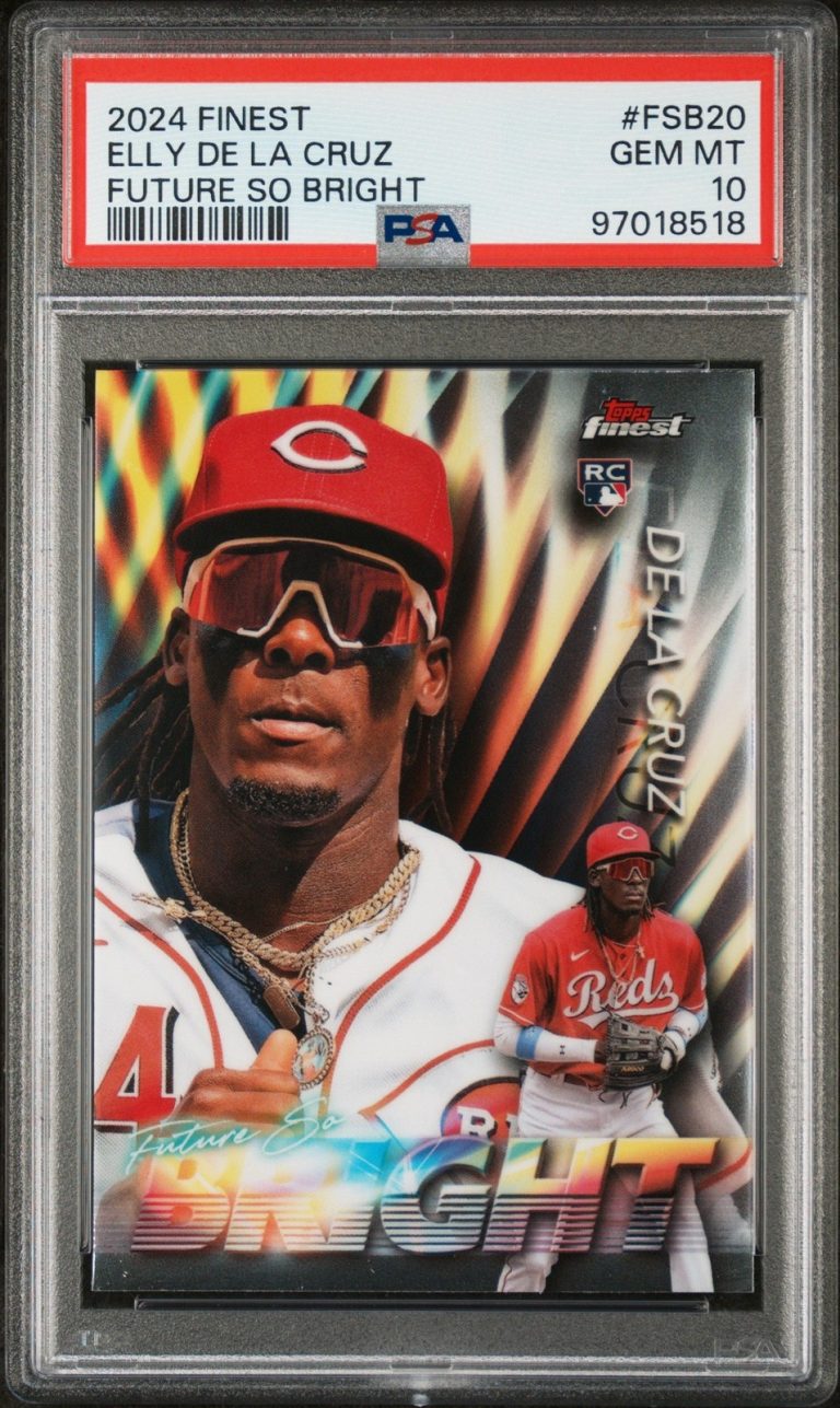 Graded 2024 Topps Finest Elly De La Cruz #FSB20 So Bright Card PSA 10
