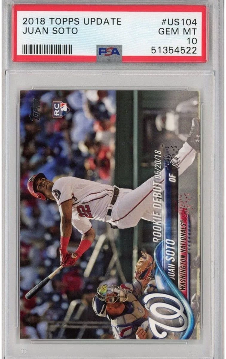 Graded 2018 Topps Update JUAN SOTO #US104 Rookie Baseball Card PSA 10 Mint