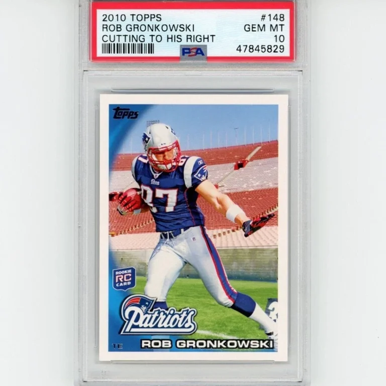 Graded 2010 Topps Rob Gronkowski #148 Rookie RC Card PSA 10 Gem Mint