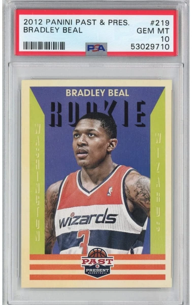 Graded 2012-13 Panini Past & Present BRADLEY BEAL #219 Rookie Card PSA 10