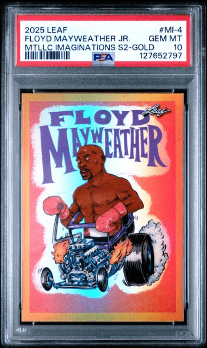 Graded 2025 Floyd Mayweather Jr #MI4 Metallic Series 2 Gold /99 Card PSA 10