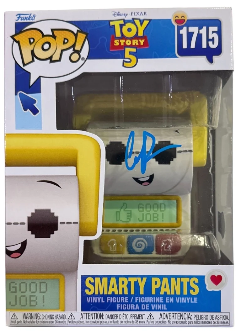 Conan O'Brien Signed Toy Story 5 Smarty Pants Funko Pop #1715 Autograph Beckett