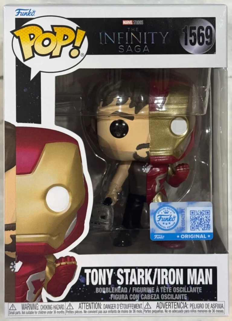 Funko Pop! Marvel Infinity Saga Tony Stark/Iron Man #1569 Exclusive + Protector