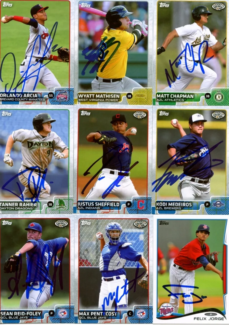 ORLANDO ARCIA SIGNED 2015 TOPPS PRO DEBUT PROSPECT ROOKIE CARD AUTO