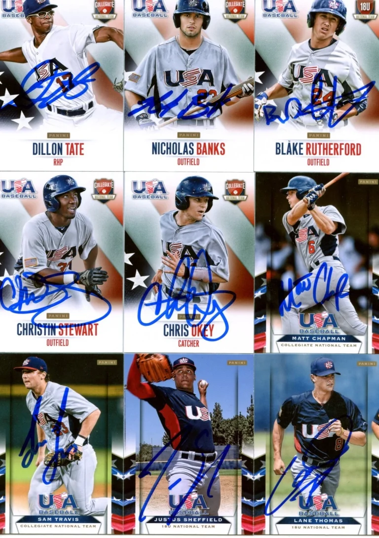 BLAKE RUTHERFORD SIGNED 2014 PANINI USA BASEBALL ROOKIE CARD AUTO