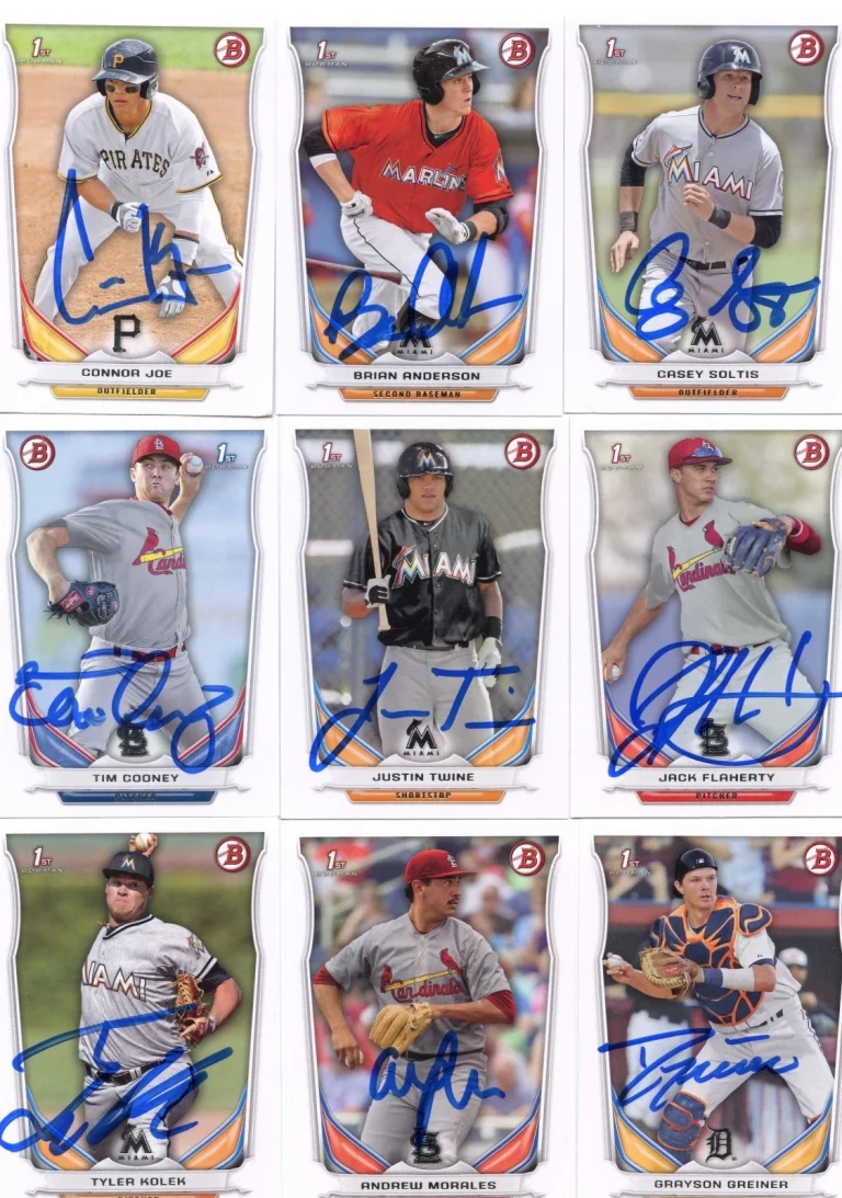 Tyler Kolek signed 2014 Bowman Draft Prospect BDP Rookie card auto