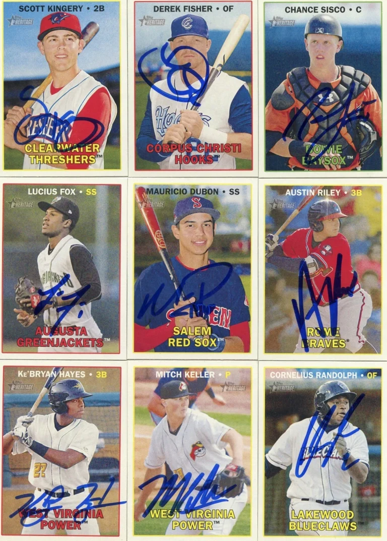 MITCH KELLER SIGNED 2016 TOPPS HERITAGE MINORS ROOKIE CARD AUTO