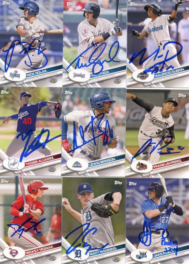 FRANKLIN PEREZ SIGNED 2017 TOPPS PRO DEBUT ROOKIE CARD AUTO