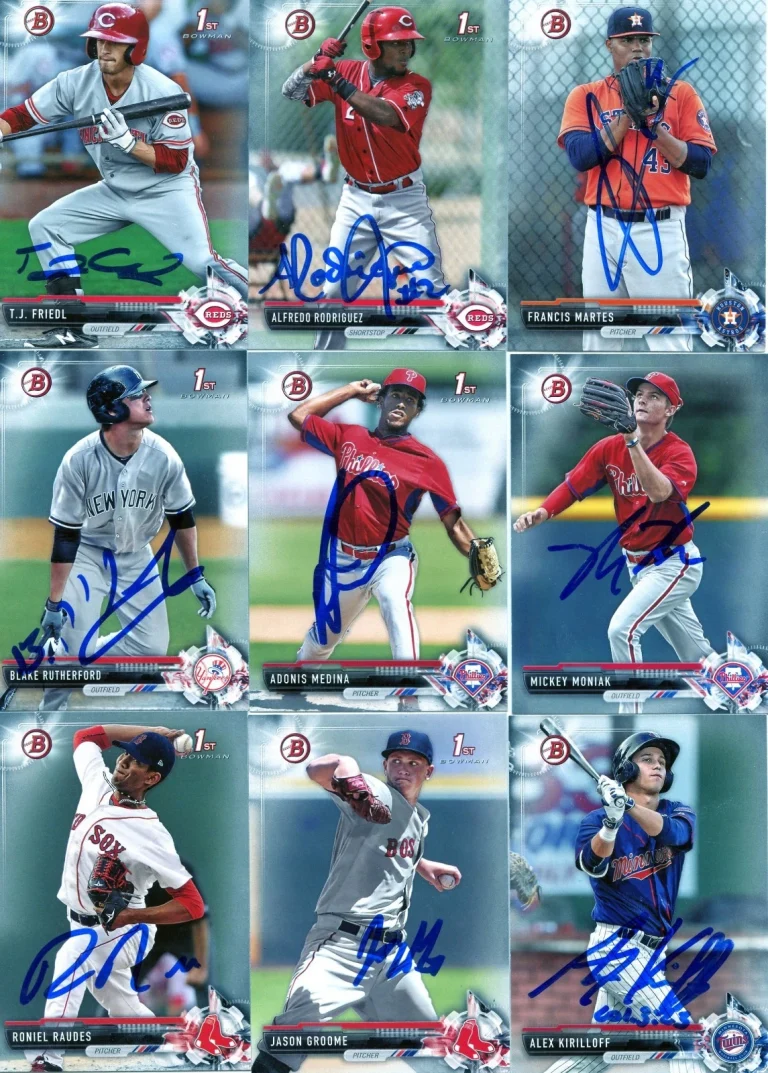 RONIEL RAUDES SIGNED 2017 BOWMAN PROSPECT ROOKIE CARD AUTO