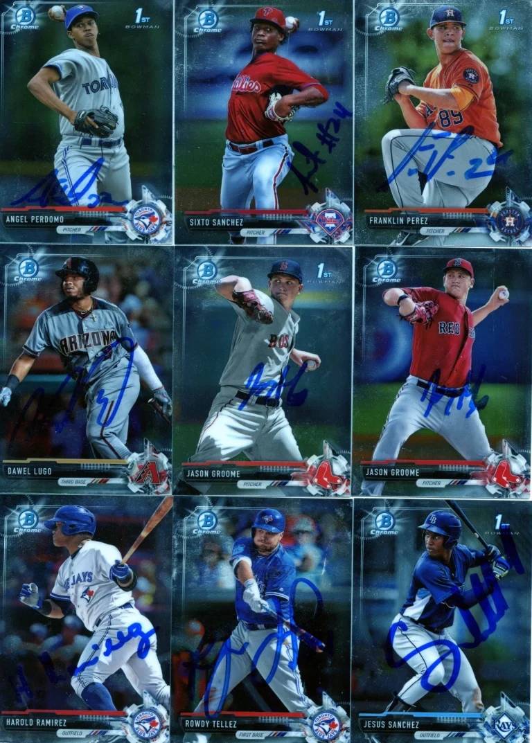 JASON GROOME SIGNED 2017 BOWMAN CHROME PROSPECT ROOKIE CARD (RED JERSEY) AUTO