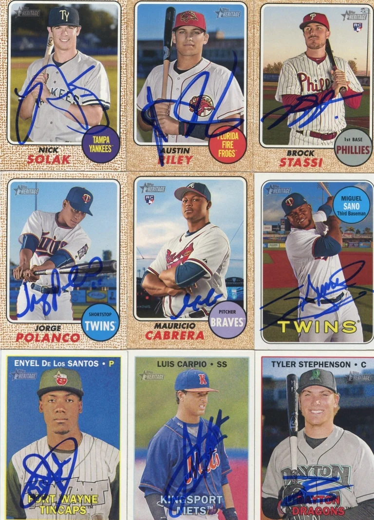NICK SOLAK SIGNED 2017 TOPPS HERITAGE MINORS ROOKIE CARD AUTO