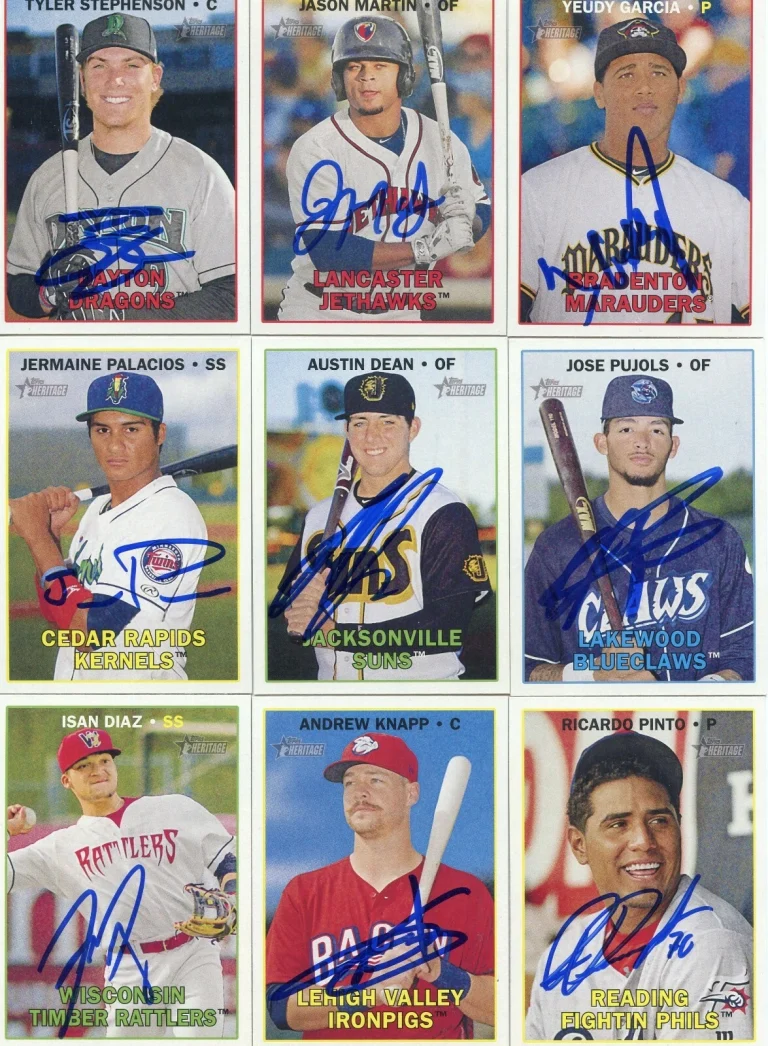 TYLER STEPHENSON SIGNED 2016 TOPPS HERITAGE MINORS ROOKIE CARD AUTO