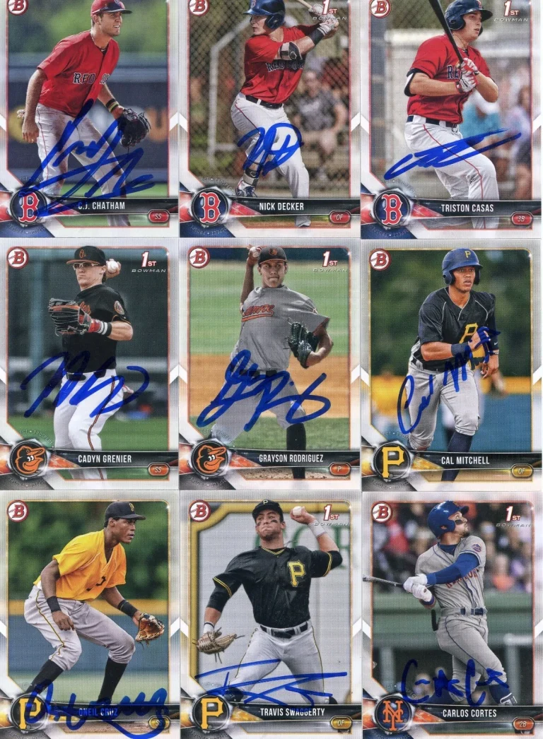 TRAVIS SWAGGERTY SIGNED 2018 BOWMAN DRAFT PROSPECT ROOKIE CARD AUTO