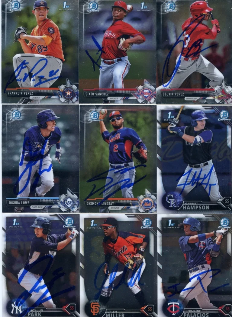 DELVIN PEREZ SIGNED 2017 BOWMAN CHROME PROSPECT ROOKIE CARD AUTO